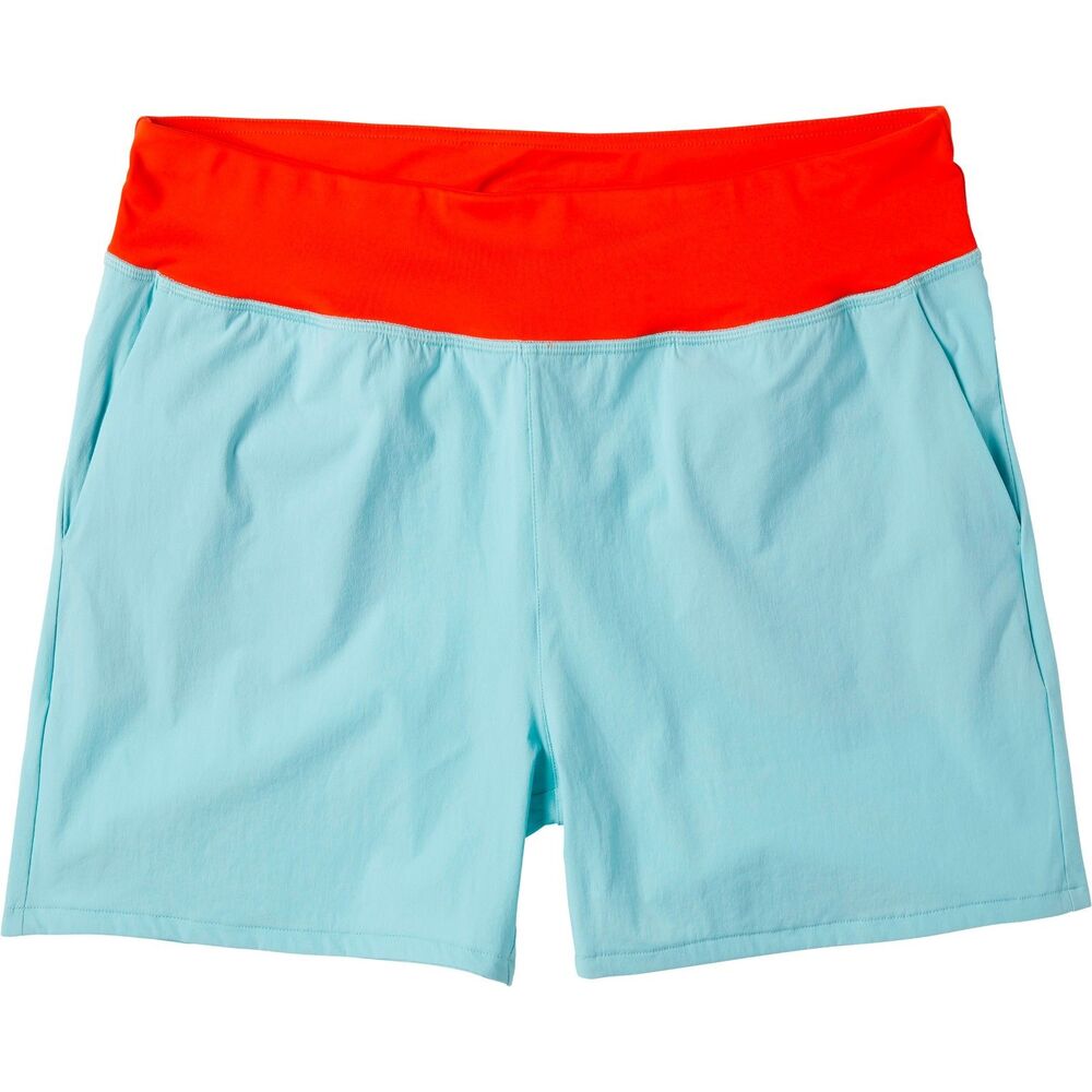 NEW Cotopaxi Women's Vamos Hybrid Pull-On Shorts in Marigold Yellow & Sky Blue S - Picture 6 of 11